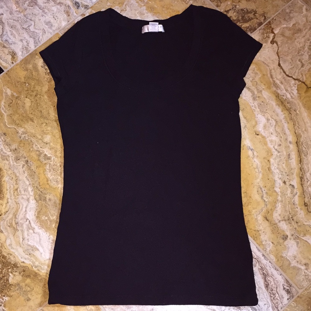 Kenar cotton/modal/spandex capsleeve scoop T-shirt